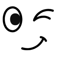 emoji qui fait un clin d'œil