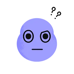 personnage violet se posant des questions